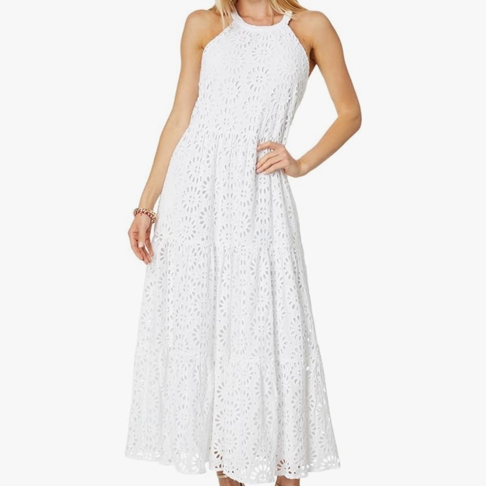 Lilly Pulitzer womens Beccalyn Eyelet Maxi Dress